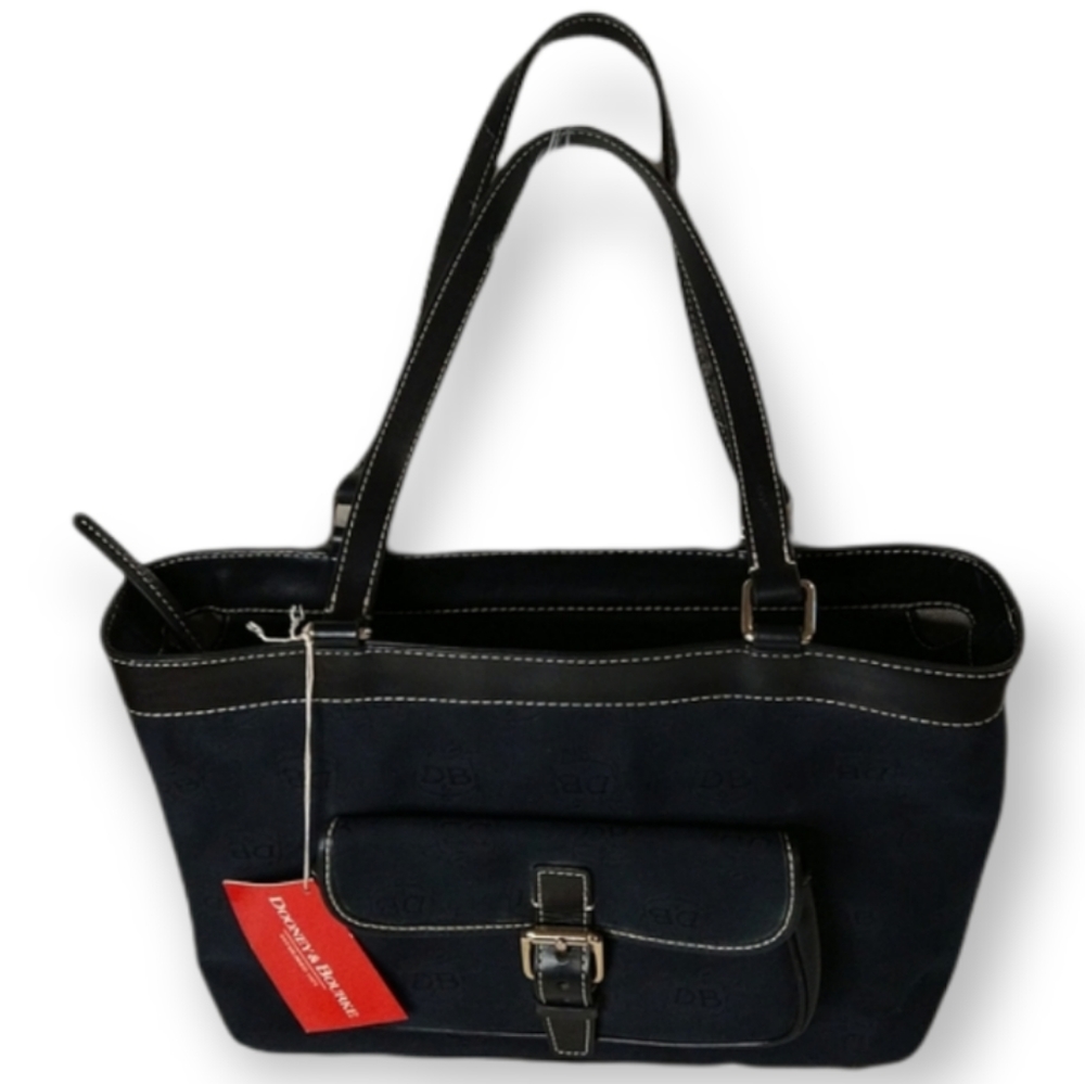 Vintage Dooney & Bourke Eastwest Shoulder Bag in Black